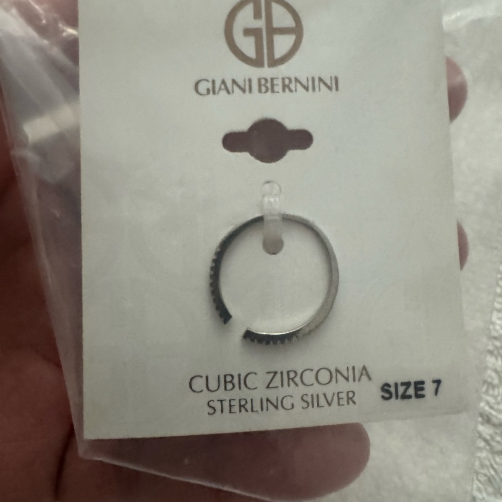 Giani Bernini Sterling Silver Ring with Cubic Zirconia